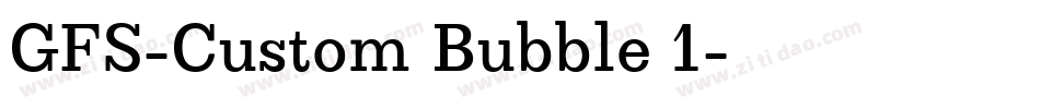 GFS-Custom Bubble 1字体转换